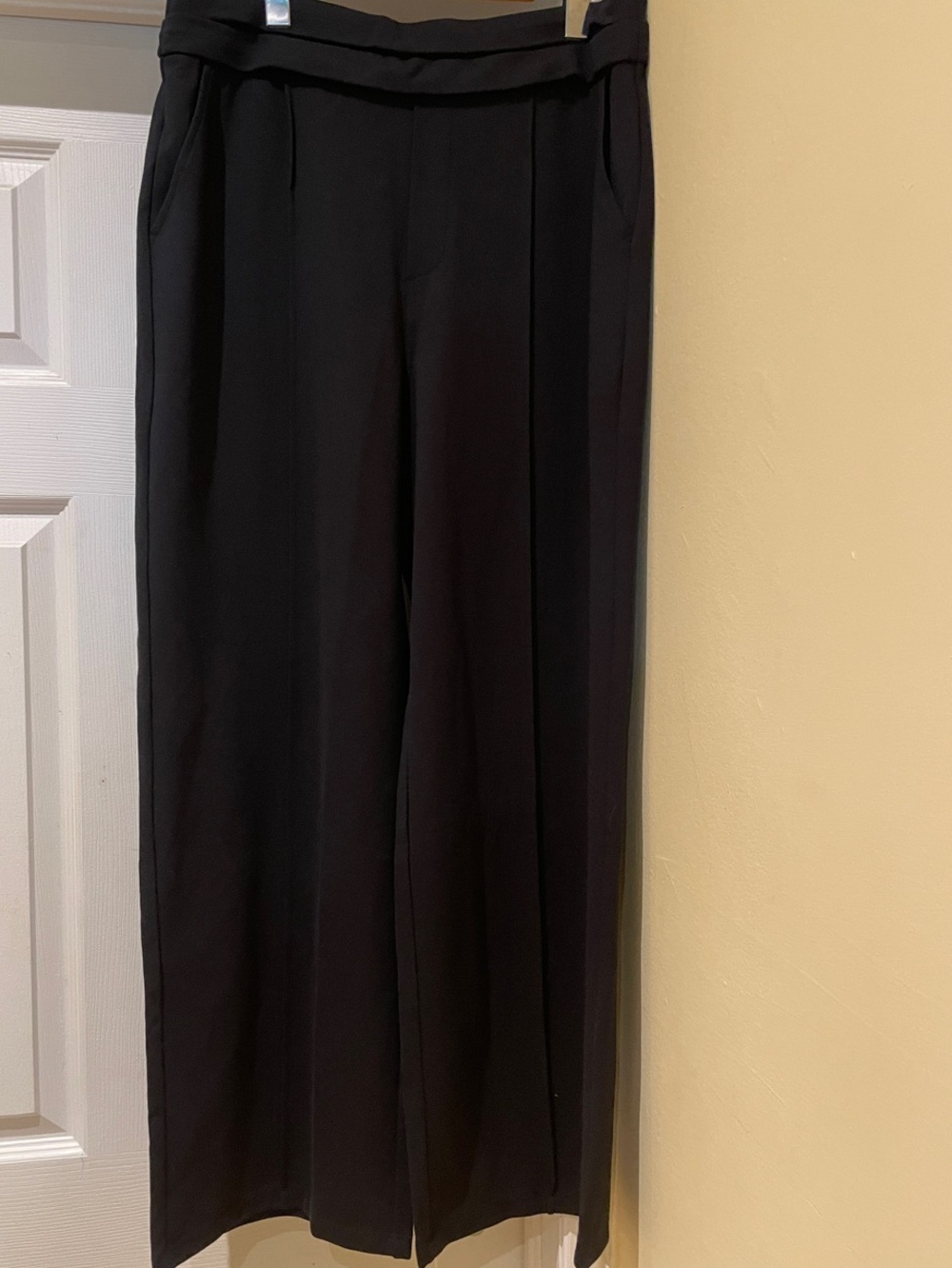 HALARA Minimalist Chic Effortless Normcore Travel Chic Black Wide Leg Pants